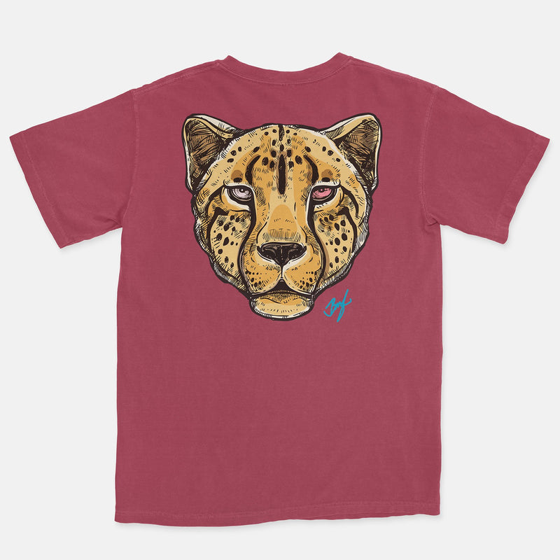 SB Dunk StrangeLove Embroidered BMF Leopard Head Pigment Dyed Vintage Wash Heavyweight T-Shirt