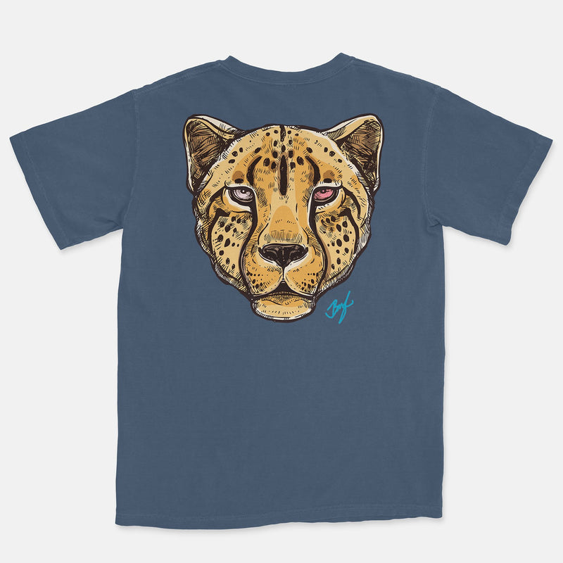 SB Dunk StrangeLove Embroidered BMF Leopard Head Pigment Dyed Vintage Wash Heavyweight T-Shirt