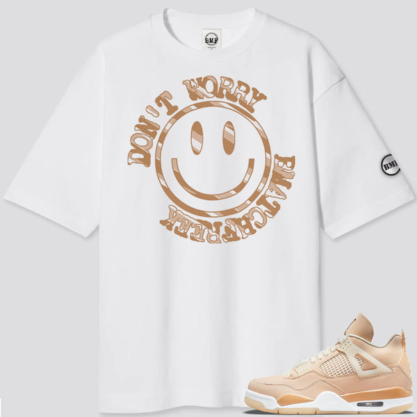 Jordan 4 Shimmer BMF Smiley Oversized T- Shirt