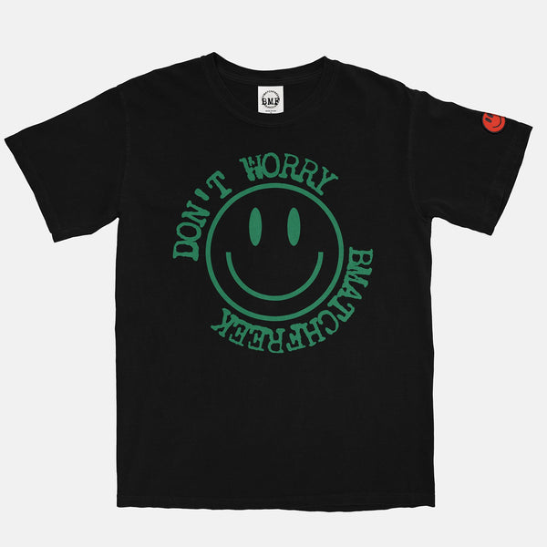 Pine Green Red Smiley Vintage Wash Heavyweight T-Shirt