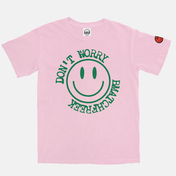 Pine Green Red Smiley Vintage Wash Heavyweight T-Shirt