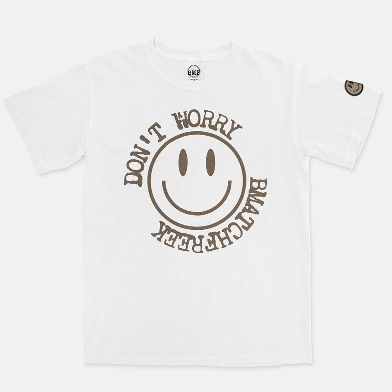 Jordan 1 Dark Mocha BMF Smiley Vintage Wash Heavyweight T-Shirt