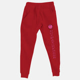 Bright Pink Embroidered BMF Smiley Premium Jogger