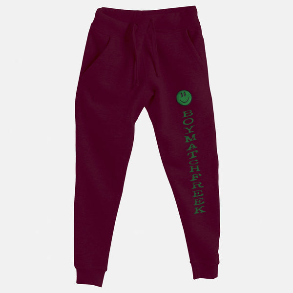 Green Embroidered BMF Smiley Premium Jogger