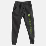 Lime Embroidered BMF Smiley Premium Heather Jogger