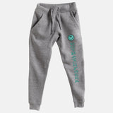 Mint Embroidered BMF Smiley Premium Heather Jogger