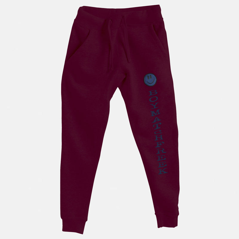 Midnight Navy Embroidered BMF Smiley Premium Jogger