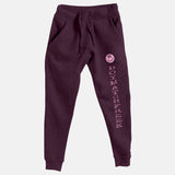 Pink Embroidered BMF Smiley Premium Heather Jogger