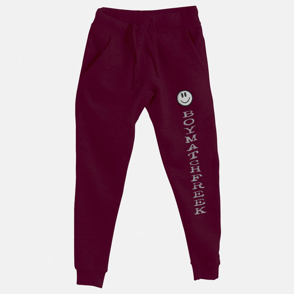 Silver Embroidered BMF Smiley Premium Jogger