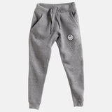 Silver Embroidered BMF Smiley Premium Heather Jogger