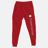 White Embroidered BMF Smiley Premium Jogger