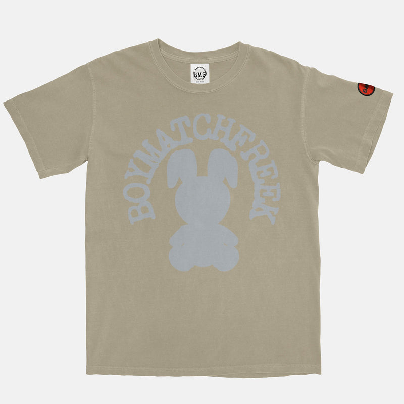 Jordan 1 Light Smoke Grey BMF Bunny Arc Pigment Dyed Vintage Wash Heavyweight T-Shirt