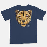 Jordan 1 Light Smoke Grey Embroidered BMF Leopard Head Vintage Wash Heavyweight T-Shirt