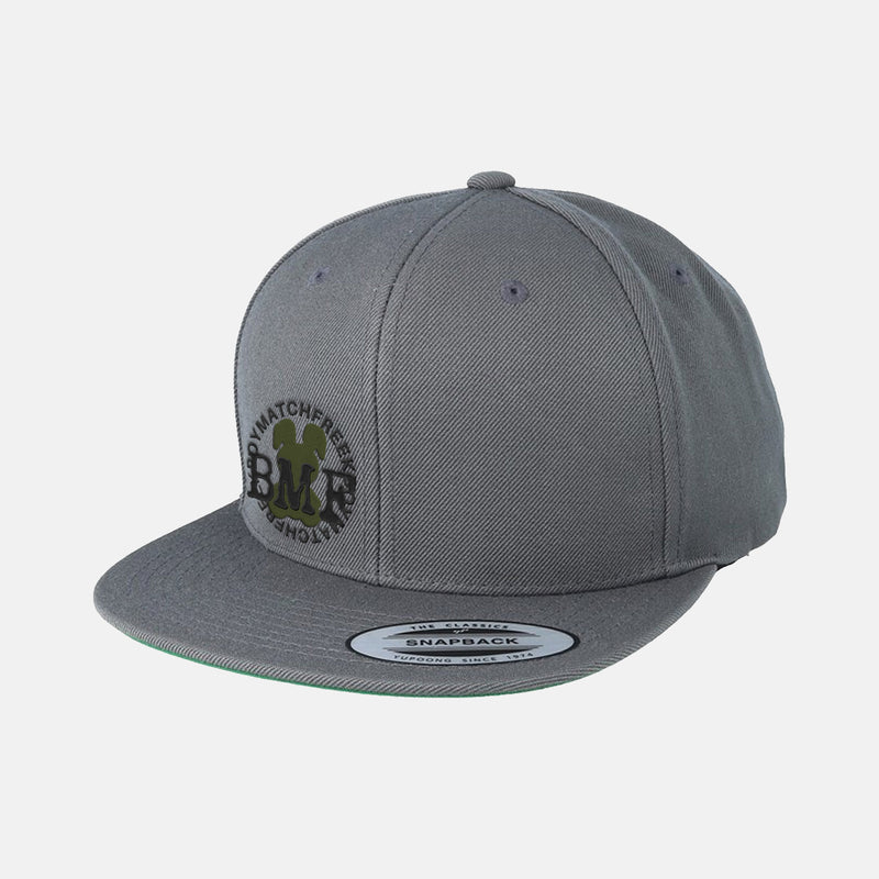 Olive Embroidered BMF Bunny premium snapback Cap