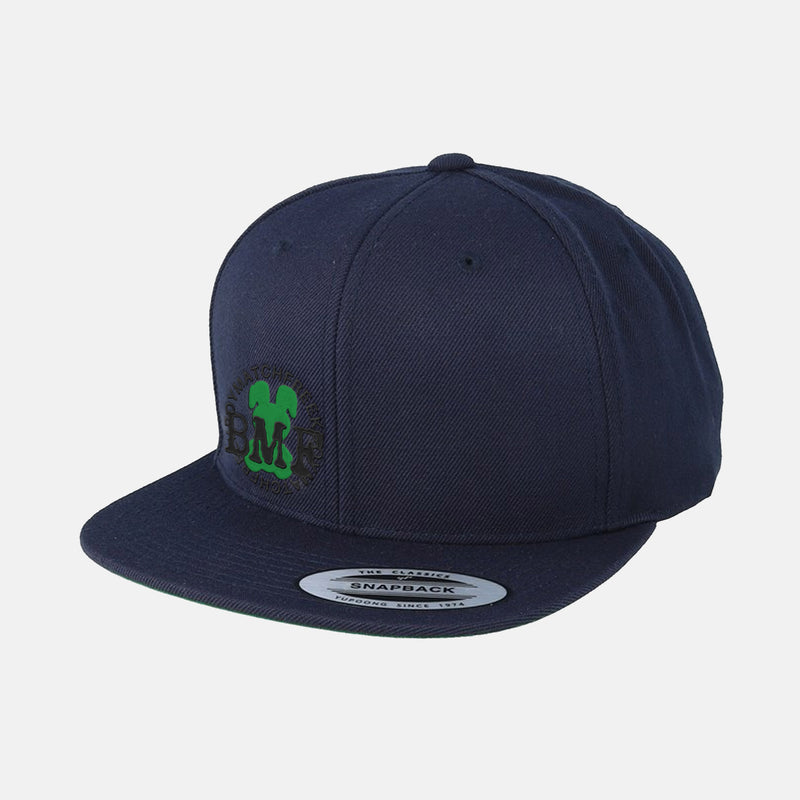 Green Embroidered BMF Bunny premium snapback Cap