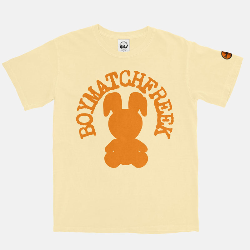 Jordan 13 Starfish Orange BMF Bunny Arc Pigment Dyed Vintage Wash Heavyweight T-Shirt