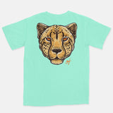 Jordan 13 Starfish Orange Embroidered BMF Leopard Head Vintage Wash Heavyweight T-Shirt