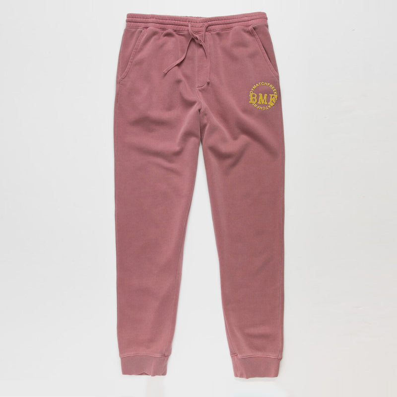 Sunshine Embroidered BMF Pigment Dyed Joggers