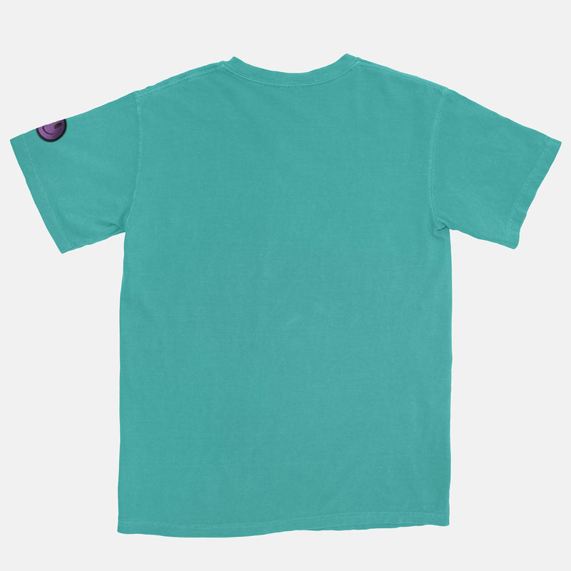 Jordan 1 Purple Court BMF Smiley Pigment Dyed Vintage Wash Heavyweight T-Shirt