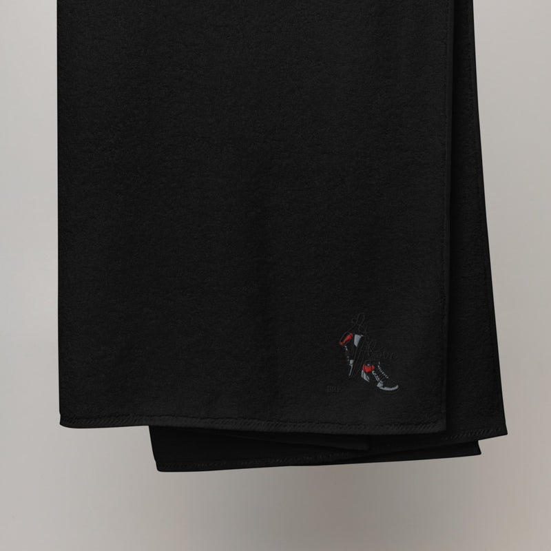 Jordan 1 Smoke Grey Valentine Embroidered Premium Cotton Towels