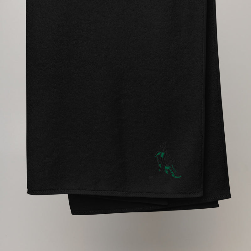 Jordan 1 Green Valentine Embroidered Premium Cotton Towels