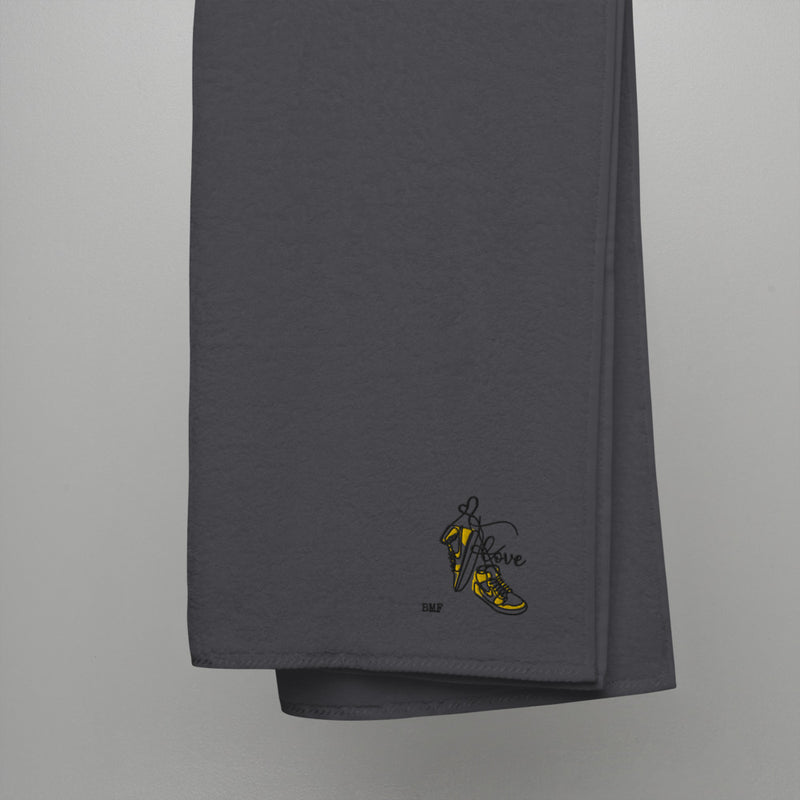 Jordan 1 Pollen Valentine Embroidered Premium Cotton Towels