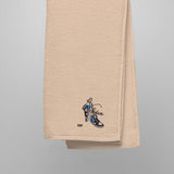 Jordan 1 Obsidian Valentine Embroidered Premium Cotton Towels