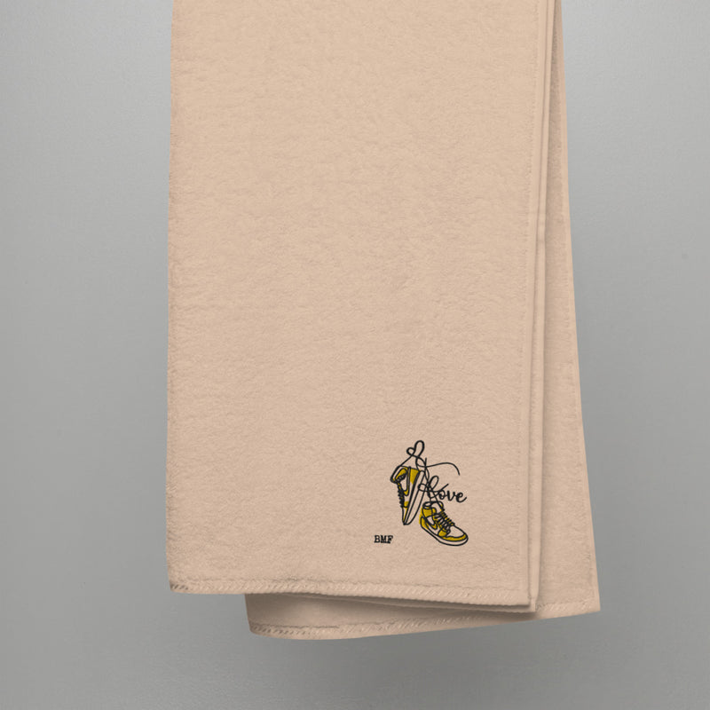 Jordan 1 Pollen Valentine Embroidered Premium Cotton Towels