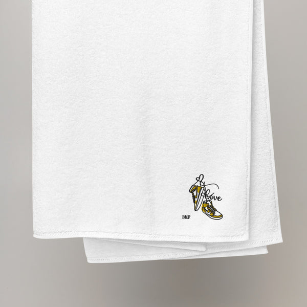 Jordan 1 Pollen Valentine Embroidered Premium Cotton Towels