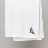 Jordan 1 Bred Valentine Embroidered Premium Cotton Towels