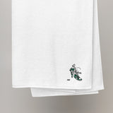 Jordan 1 Green Valentine Embroidered Premium Cotton Towels