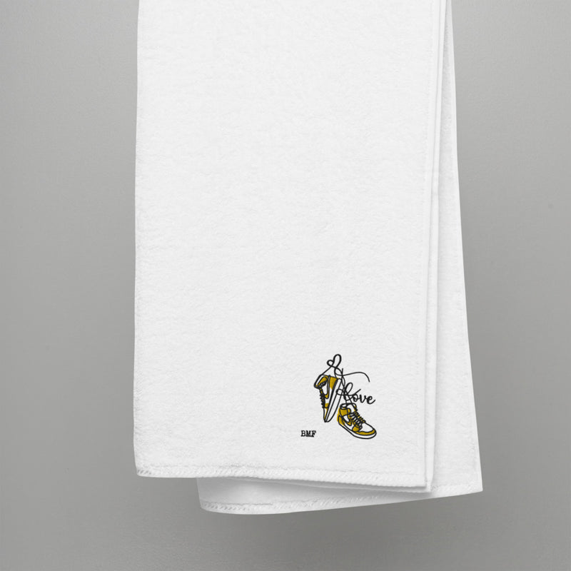 Jordan 1 Pollen Valentine Embroidered Premium Cotton Towels