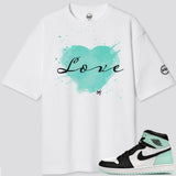 Jordan 1 Igloo BMF Love Oversized T- Shirt