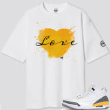 Jordan 3 Laser Orange BMF Love Oversized T- Shirt