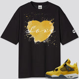 Jordan 4 Lightning BMF Love Oversized T- Shirt