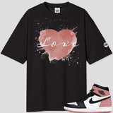 Jordan 1 Rust Pink BMF Love Oversized T- Shirt