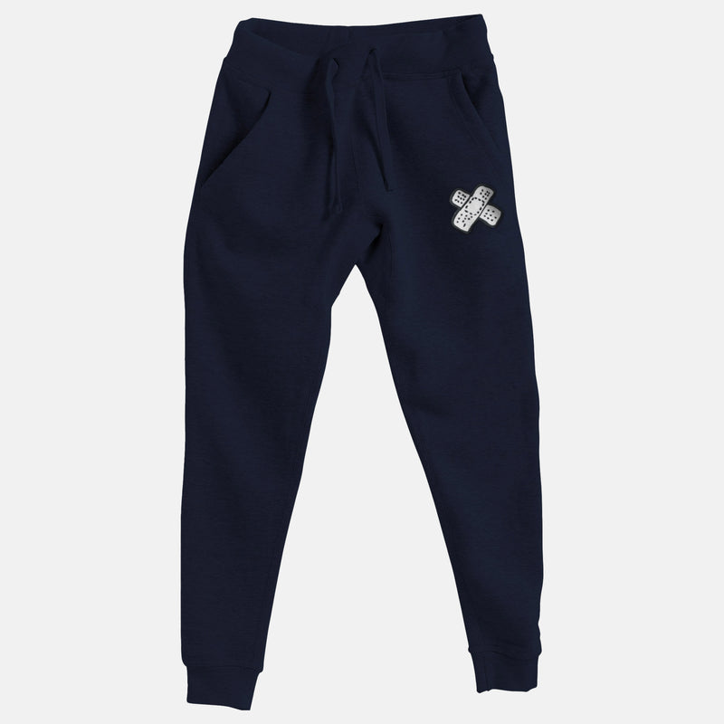 White Embroidered BMF Bunny Face Premium Jogger
