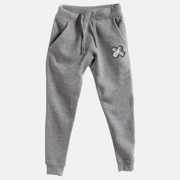 White Embroidered BMF Bunny Face Premium Jogger