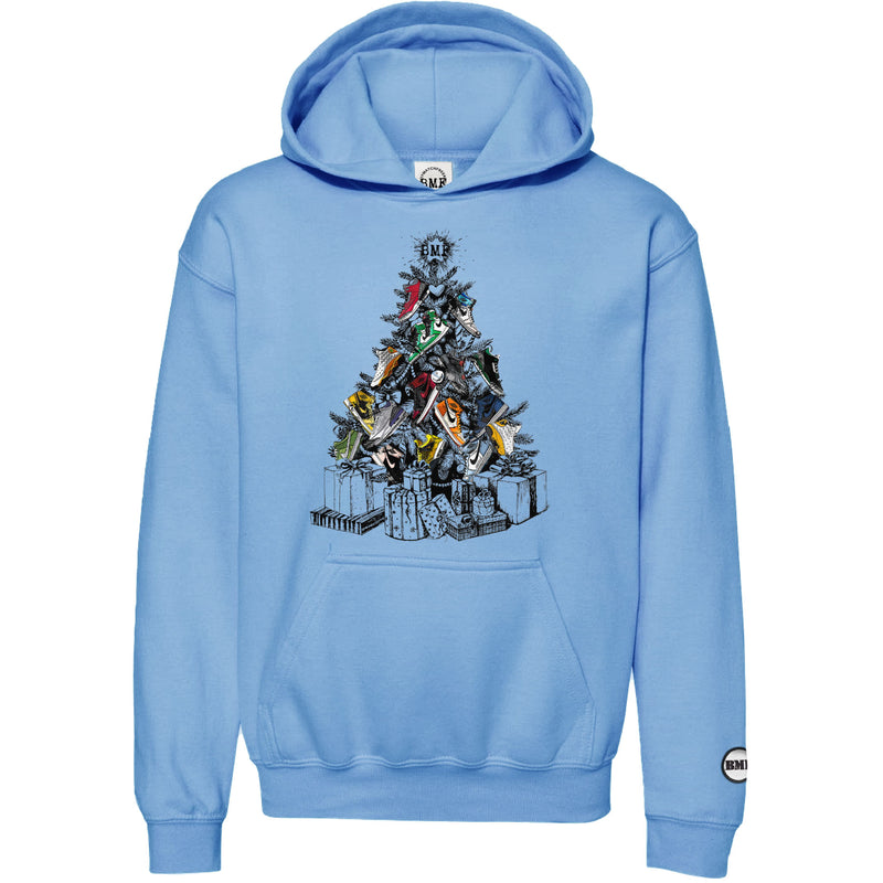 Christmas Tree BMF Youth Pullover Hoodie