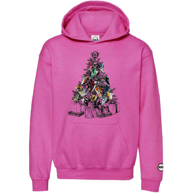 Christmas Tree BMF Youth Pullover Hoodie