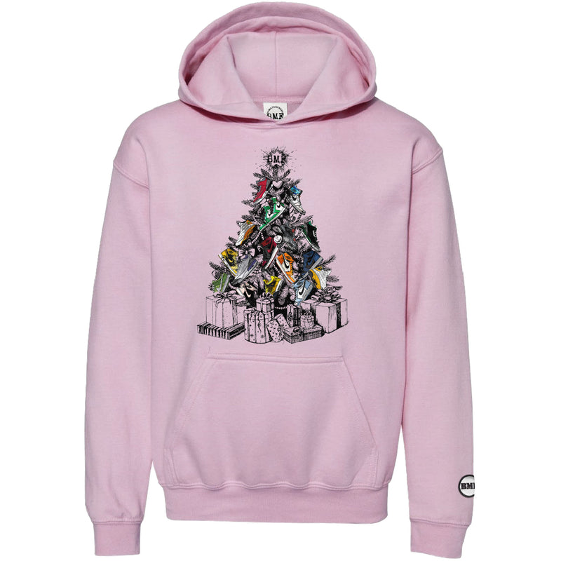 Christmas Tree BMF Youth Pullover Hoodie