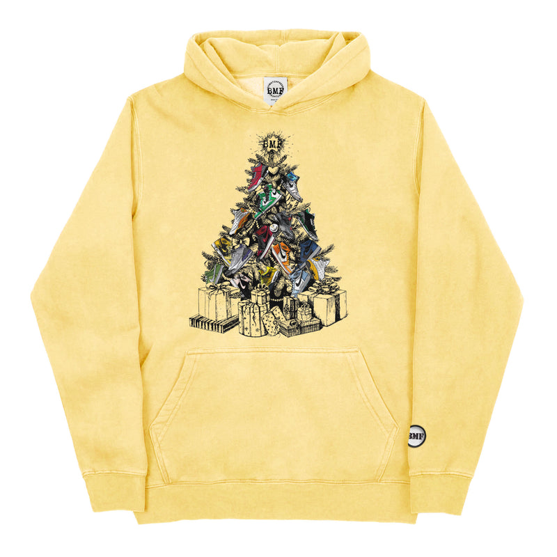Christmas Tree BMF Youth Pigment Dyed Hoodie