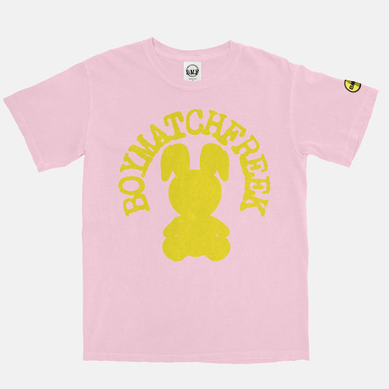 Yellow BMF Bunny Arc Vintage Wash Heavyweight T-Shirt