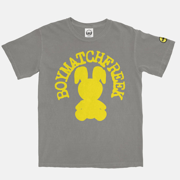 Yellow BMF Bunny Arc Pigment Dyed Vintage Wash Heavyweight T-Shirt