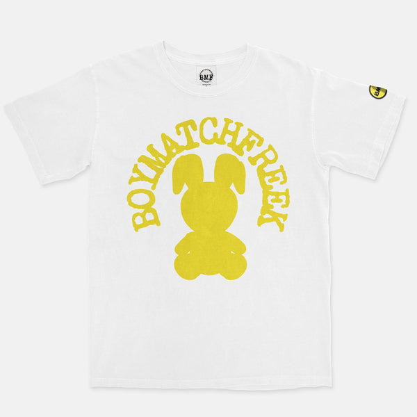 Yellow BMF Bunny Arc Vintage Wash Heavyweight T-Shirt